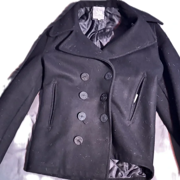 Wool men’s peacoat